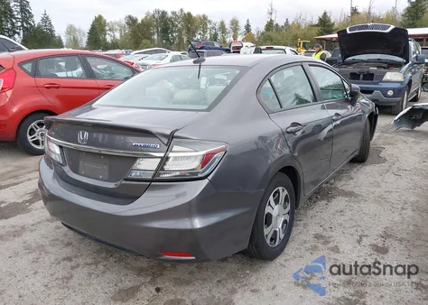 2015 Honda Civic Hybrid from USA, damaged, VIN 19XFB4F20FE201174